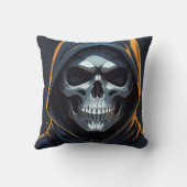 Coussin Guerrier du crâne à capuchon (Verso)