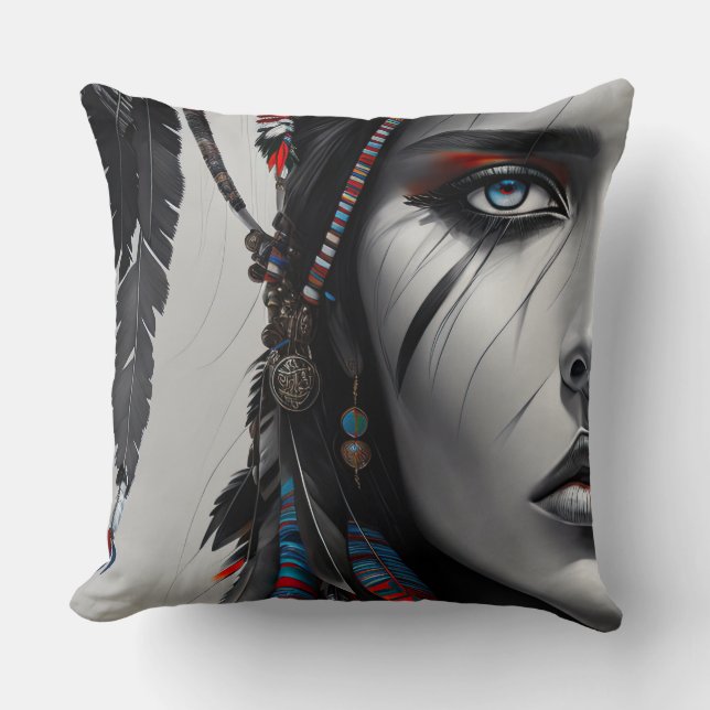 Coussin Guerrier indigène (Recto)
