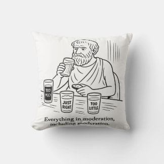 Coussin Guide d'Aristote pour la modération