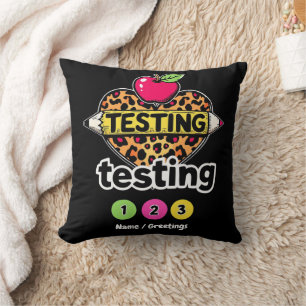 Coussin Guide de réussite pour le jour du test : Testing T