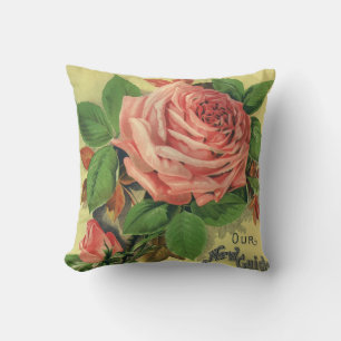 Coussin Guide vintage de la culture Rose Couverture du liv