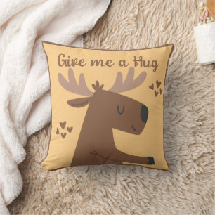 Coussin Guillemet de cerf mignon