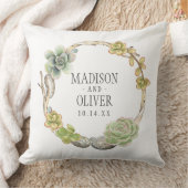 Coussin Guirlande des Succulents, des brindilles et des (Couverture)