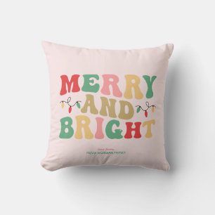 Coussin Guirlande lumineuse simplement colorée joyeuse et