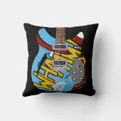 Coussin Guitare de Whaam d'art de bruit de mod (Verso)
