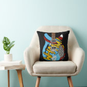 Coussin Guitare de Whaam d'art de bruit de mod (Chaise)