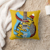 Coussin Guitare de Whaam d'art de bruit de mod (Couverture)