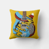 Coussin Guitare de Whaam d'art de bruit de mod (Verso)