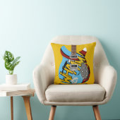 Coussin Guitare de Whaam d'art de bruit de mod (Chaise)