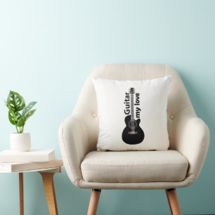 Coussin Guitare Mon Amour Guitare