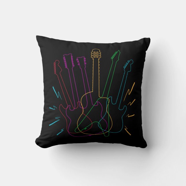 Coussin Guitariste acoustique (Recto)