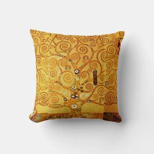 Coussin Gustav Klimt Arbre de Vie : Symboliste Art Nouveau