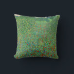Coussin Gustav Klimt - Champ de pavot<br><div class="desc">Champ de pavot / Champ de pavots - Gustav Klimt,  Huile sur toile,  1907</div>