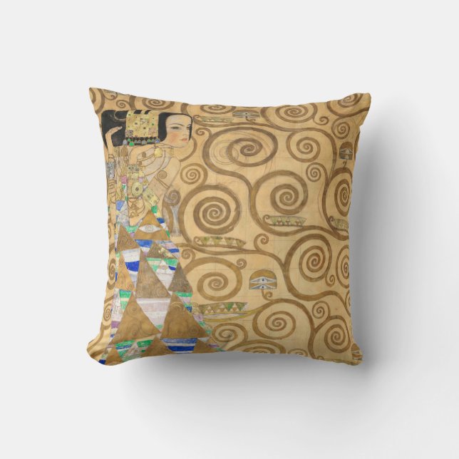 Coussin Gustav Klimt - Expectation, Stoclet Frieze (Recto)