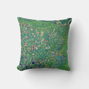 Coussin Gustav Klimt - Paysage de jardin italien