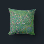 Coussin Gustav Klimt - Paysage du jardin italien<br><div class="desc">Jardin italien / Paysage horticole italien - Gustav Klimt,  Huile sur toile,  1913</div>