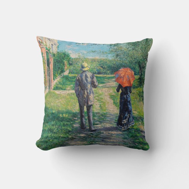 Coussin Gustave Caillebotte - Le chemin vers le haut (Recto)
