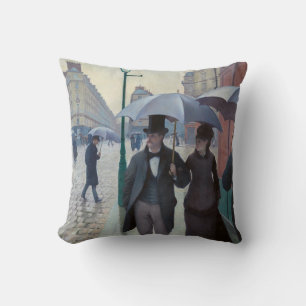 Coussin Gustave Caillebotte - Rue de Paris ; Temps de plui