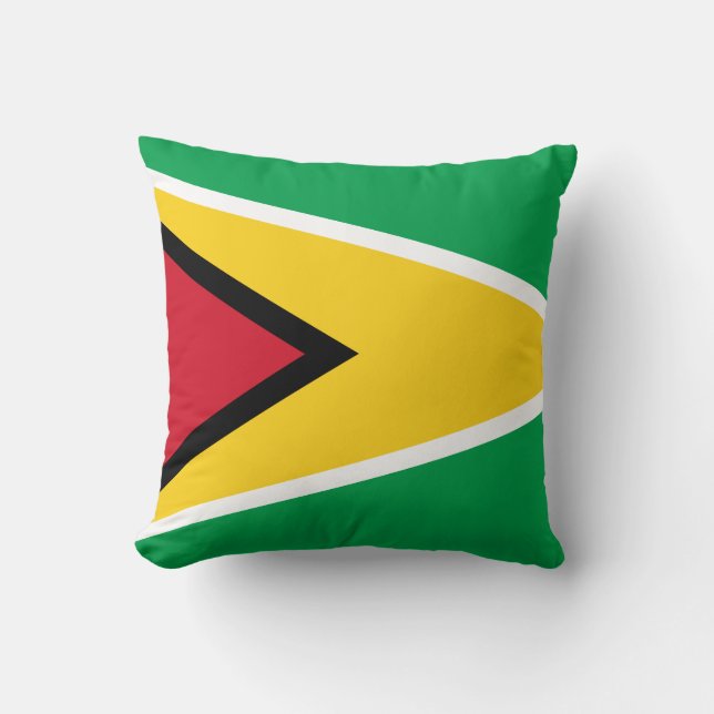 Coussin Guyana (Guyanais)  Drapeau (Recto)