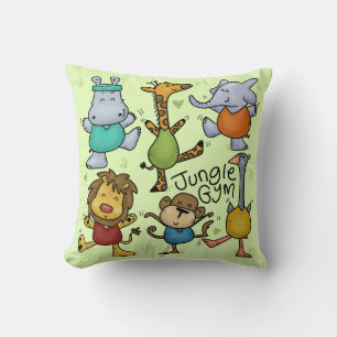 Coussin Gymnase Jungle Exercice Animaux