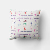 Coussin Gymnaste Phénoménal fou de la gymnastique (Verso)