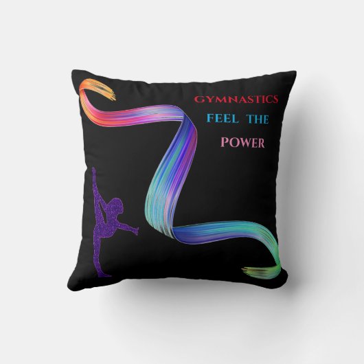 COUSSIN GYMNASTICS JETTE NOIRE PILLOW. (Verso)