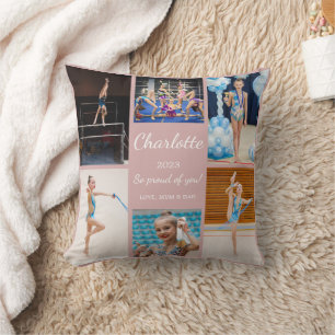 Coussin Gymnastique 6 Photo Collage Cushion de saké rose