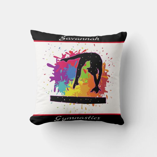 Coussin Gymnastique Balance Paint Splatter (Recto)