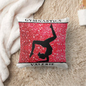 Coussin Gymnastique Lancer l'oreiller avec le nom de la gy (Couverture)