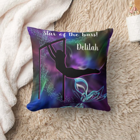 Coussin Gymnastique Papillon étoile des Bars Personnalisé (Couverture)