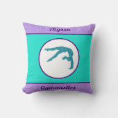 Coussin Gymnastique violet / Turquoise (Recto)