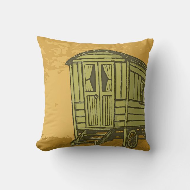 Coussin Gypsy caravan (Recto)
