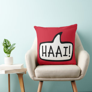 Coussin HAAI ! Bonjour, Bonjour, Salutation informelle en 