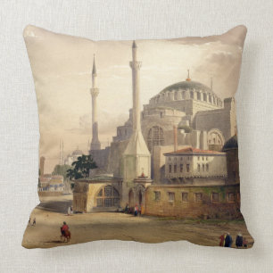 Coussin Haghia Sophia, plat 17 : vue extérieure du mosq