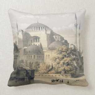 Coussin Haghia Sophia, plat 19 : vue extérieure du mosq