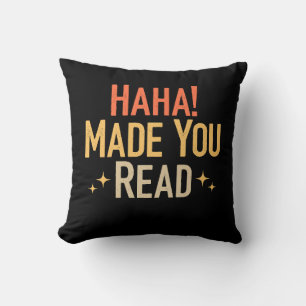 Coussin Haha Vous A Fait Lire