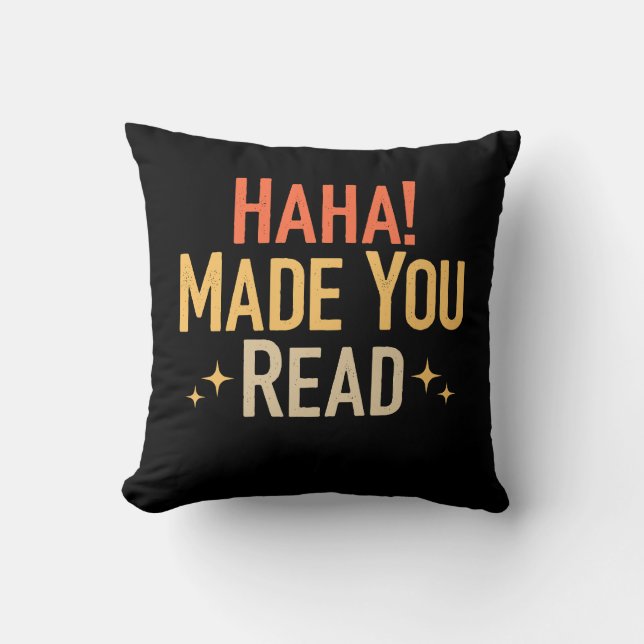 Coussin Haha Vous A Fait Lire (Recto)