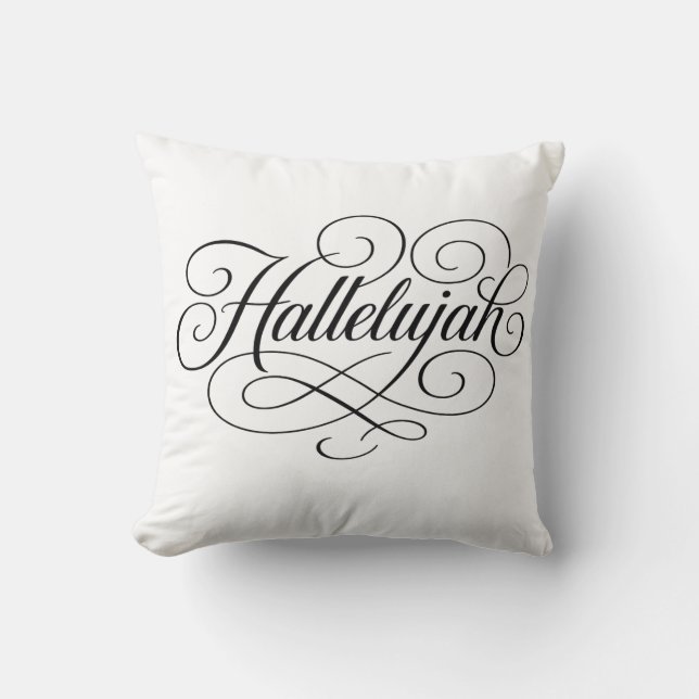 Coussin Hallelujah Monogram (Recto)