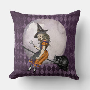 Coussin Halloween Alice au pays des merveilles Cheshire Ca