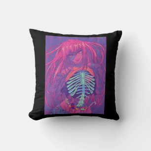Coussin Halloween Anime Éffrayant Anime Girl Waifu effroi