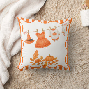 Coussin Halloween Baby shower Girl Petit Citrouille de s