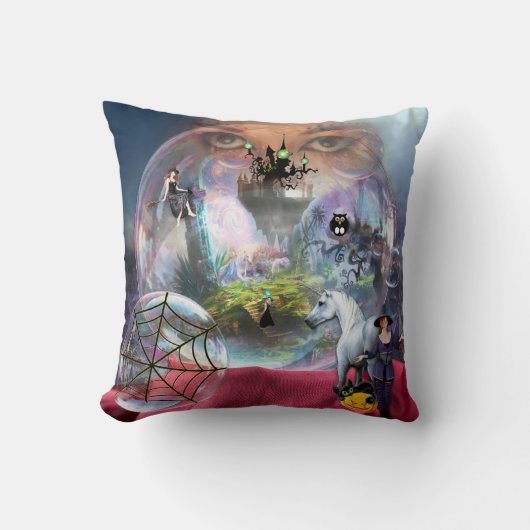 Coussin Halloween boule de cristal Jeu d'oreiller (Recto)