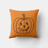 Coussin Halloween citrouille (Verso)