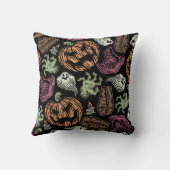 Coussin halloween citrouille king (Verso)
