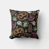 Coussin halloween citrouille king (Recto)