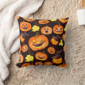 Coussin halloween citrouille king (Couverture)