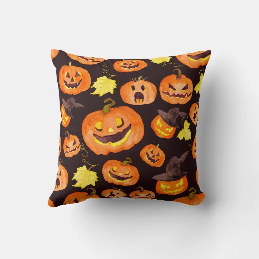 Coussin halloween citrouille king (Verso)