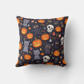 Coussin halloween, coussin, coussin, citrouille, crâne (Verso)