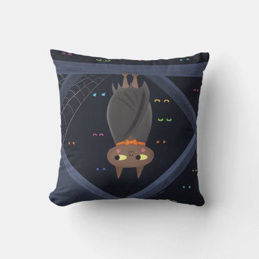 Coussin Halloween Cute Bat (Recto)