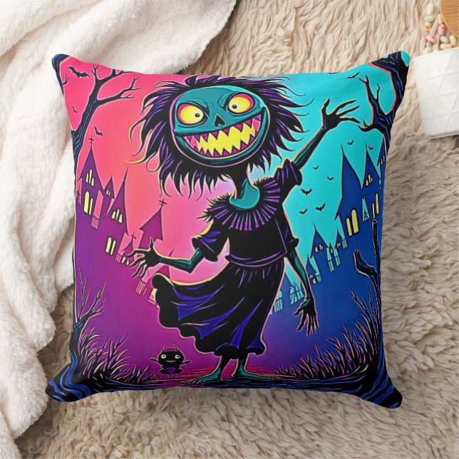 Coussin Halloween de nuit éffrayante conception créatrice (Couverture)